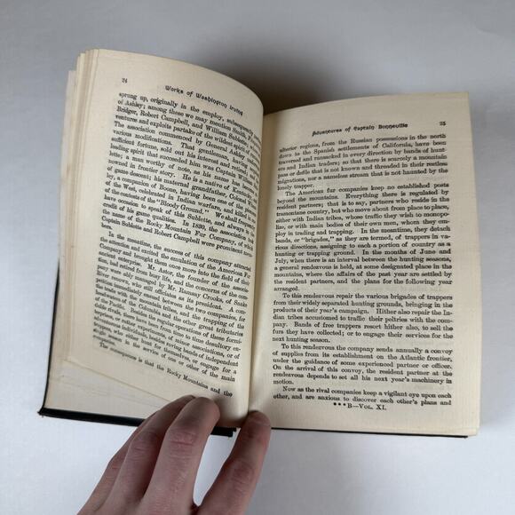 The Works of WASHINGTON IRVING Adventures of Captain BONNEVILLE vintage Book - Picture 8 of 13